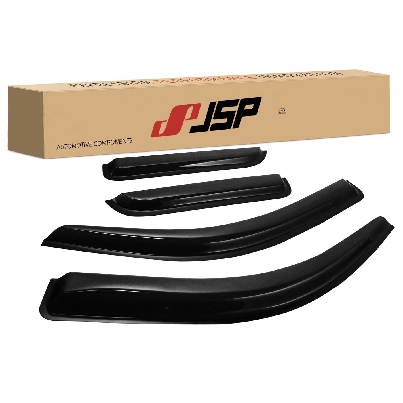 JSP Chevrolet Silverado 2014-2020 Tape-On Car Window Deflector Rain Guards, 218044
