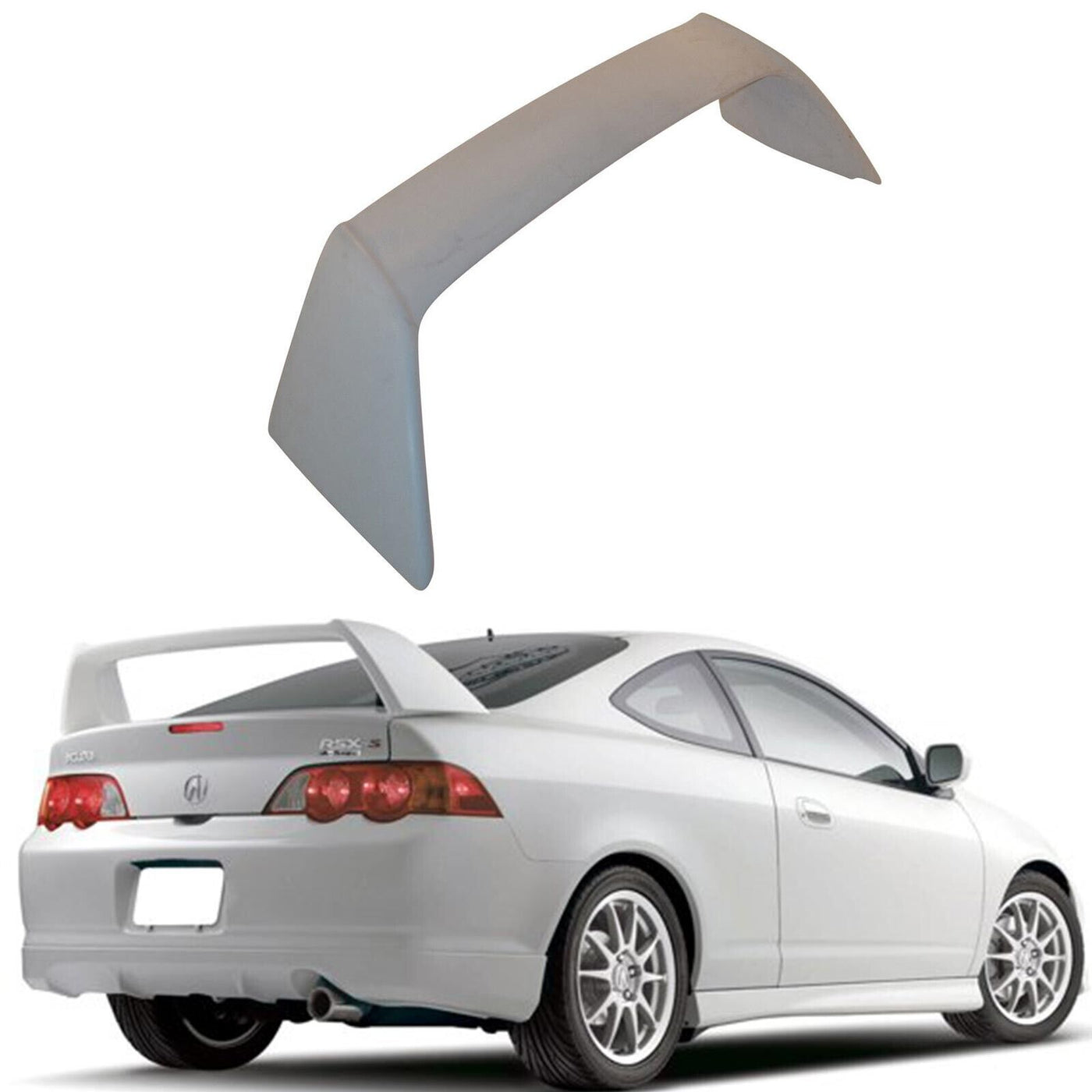JSP 2002-2006 Acura RSX Type-R Unpainted Primed Gray Rear Spoiler Wing, 27405