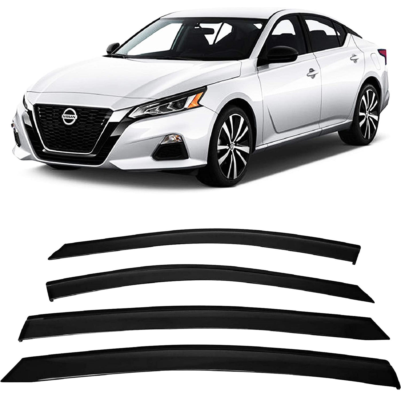 Tape-On Rain Guards for Nissan Altima 2019-2022