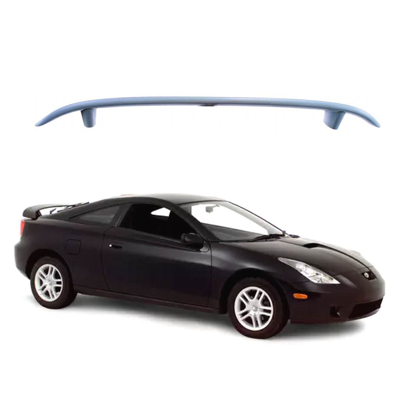 SP Rear Wing Spoiler Compatible with 2000-2004 Toyota Celica Coupe OE Style
